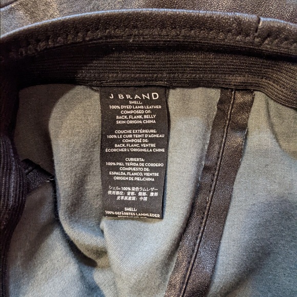 J Brand Edita black leather leggings XS - Picture 6 of 10